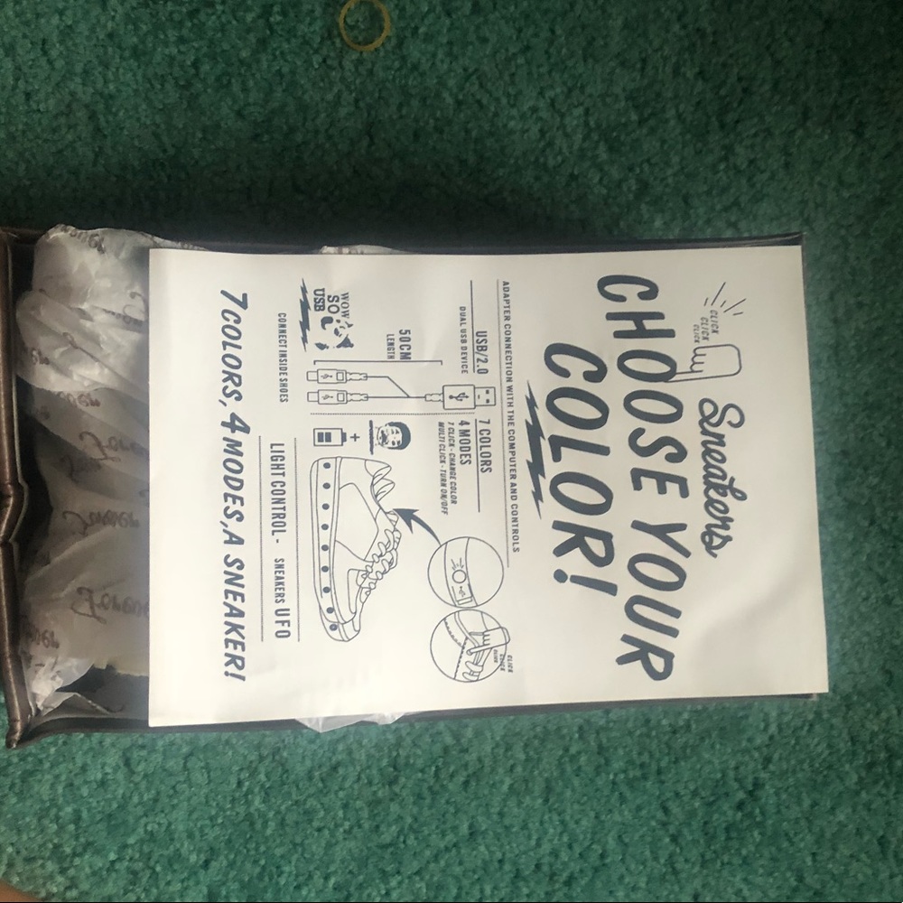 Black Light Up Shoes